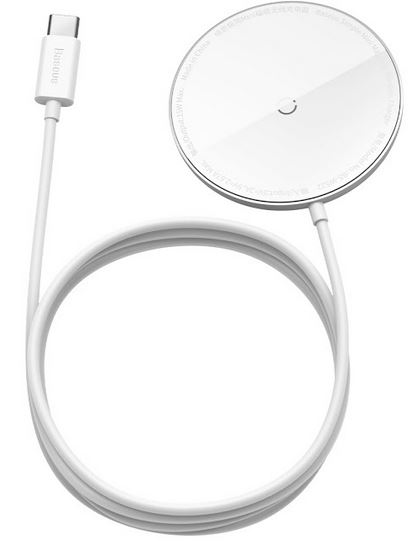 Беспроводная зарядка Baseus simple wireless charger for iphone 12/13 (белый) 