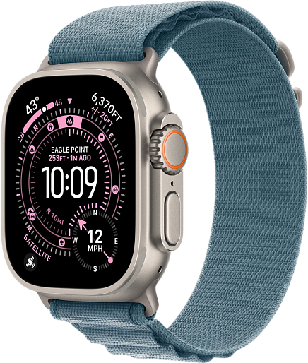 Умные часы Apple Watch Ultra 3 (Natural) 49mm альпийская петля (голубой) Medium, без RuStore Умные часы Apple Watch Ultra 3 (Natural) 49mm альпийская петля (голубой) Medium, без RuStore