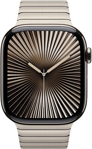 Умные часы Apple Watch Series 10 (46mm) Titanium with Link Bracelet (природный)