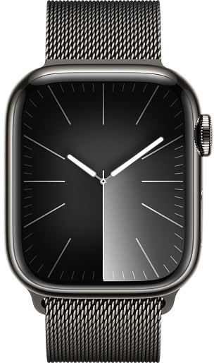 Умные часы Apple Watch Series 9 41mm Stainless Steel with Milanese Loop (графитовый)