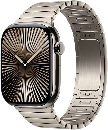Умные часы Apple Watch Series 10 (46mm) Titanium with Link Bracelet (природный)