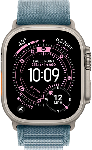 Умные часы Apple Watch Ultra 3 (Natural) 49mm альпийская петля (голубой) Medium, без RuStore Умные часы Apple Watch Ultra 3 (Natural) 49mm альпийская петля (голубой) Medium, без RuStore