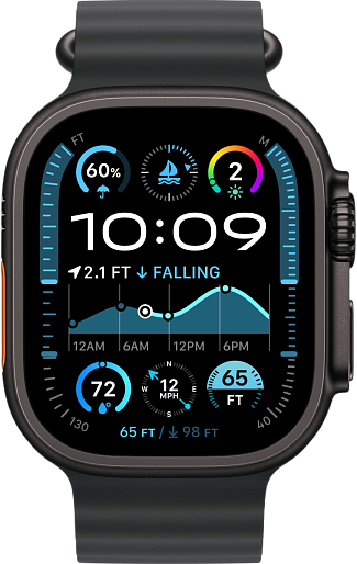 Умные часы Apple Watch Ultra 2 (2024) Black 49mm океаническая петля (черный)