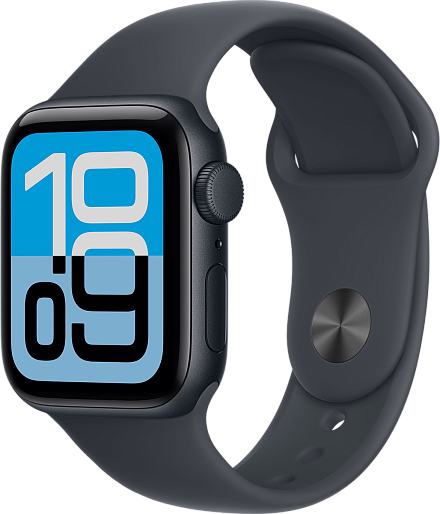 Умные часы Apple Watch SE 3 40mm with Sport Band (черный) S/M, без RuStore