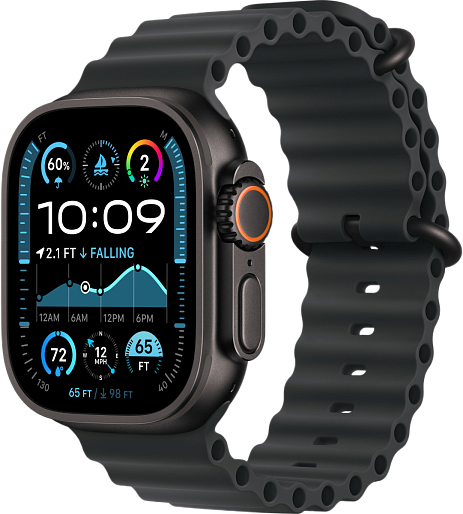 Умные часы Apple Watch Ultra 2 (2024) Black 49mm океаническая петля (черный)