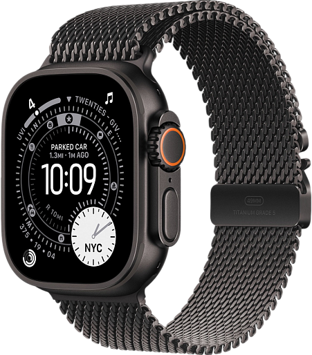Умные часы Apple Watch Ultra 3 (Black) 49mm миланская петля (черный) Medium, без RuStore Умные часы Apple Watch Ultra 3 (Black) 49mm миланская петля (черный) Medium, без RuStore