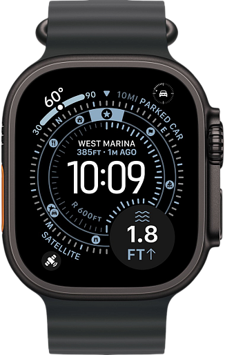 Умные часы Apple Watch Ultra 3 (Black) 49mm океаническая петля (черный), без RuStore Умные часы Apple Watch Ultra 3 (Black) 49mm океаническая петля (черный), без RuStore