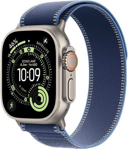 Умные часы Apple Watch Ultra 3 (Natural) 49mm походная петля (синий) M/L, без RuStore Умные часы Apple Watch Ultra 3 (Natural) 49mm походная петля (синий) M/L, без RuStore