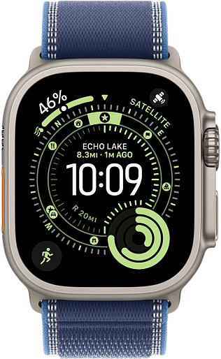 Умные часы Apple Watch Ultra 3 (Natural) 49mm походная петля (синий) M/L, без RuStore Умные часы Apple Watch Ultra 3 (Natural) 49mm походная петля (синий) M/L, без RuStore